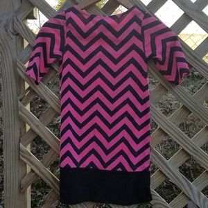 Sz 7/8 Chevron Dress